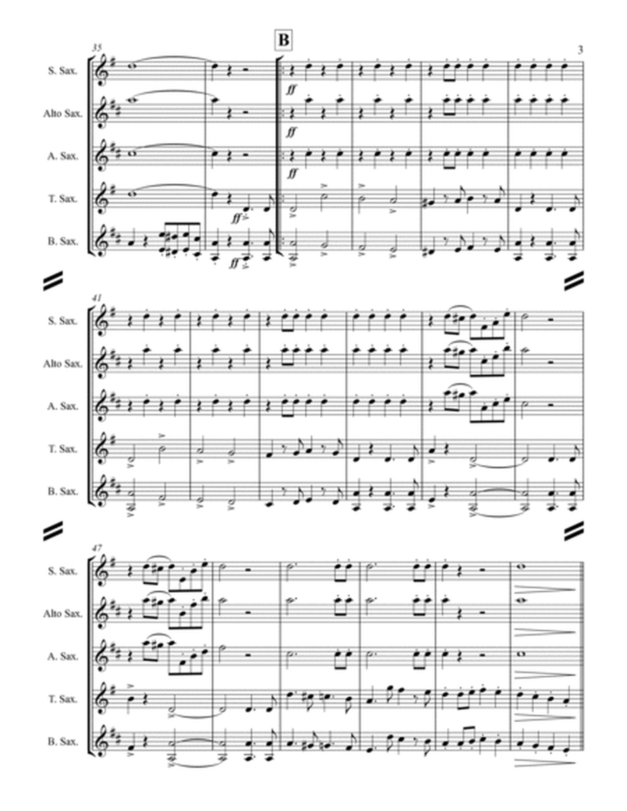 Alte Kameraden - Old Comrades (for Saxophone Quartet SATB or AATB) image number null
