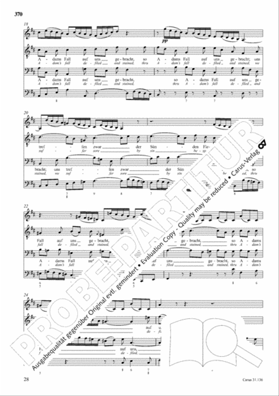 The Complete Sacred Vocal Works (Das geistliche Vokalwerk) Voice scores gallery preview page 371