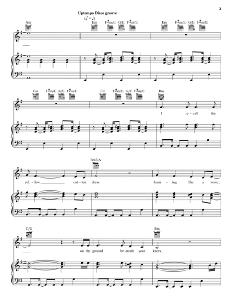 MacArthur Park Piano, Vocal, Guitar scores gallery preview page 3