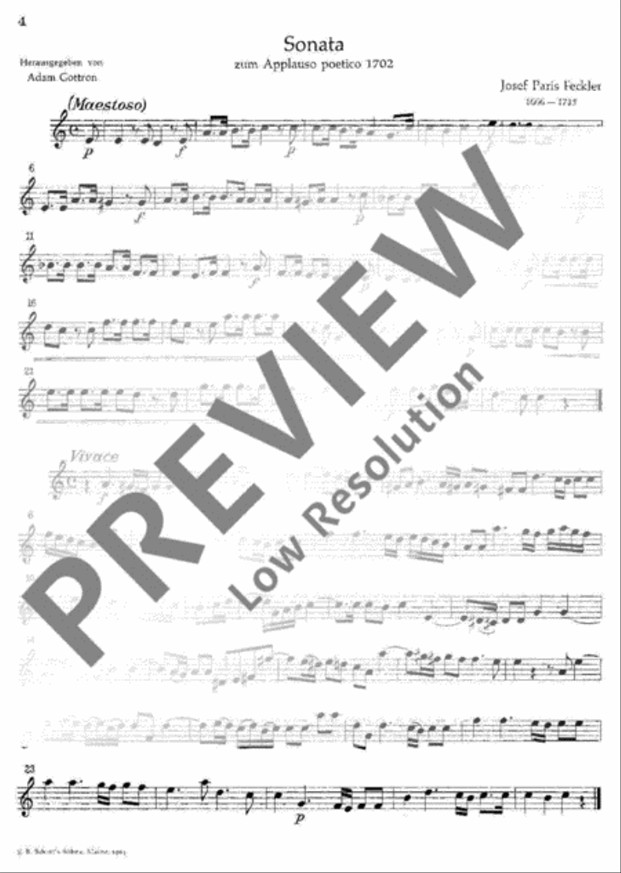 Musik am Mainzer Hof Violin scores gallery preview page 4