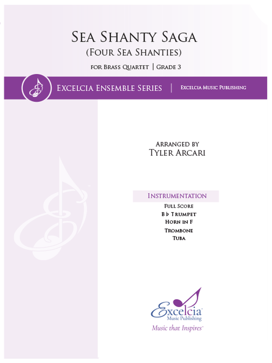 Sea Shanty Saga Brass Quartet scores gallery preview page 1