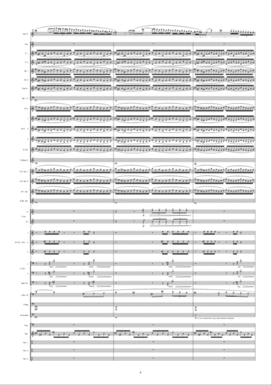 Night In Venice Concert Band scores gallery preview page 9