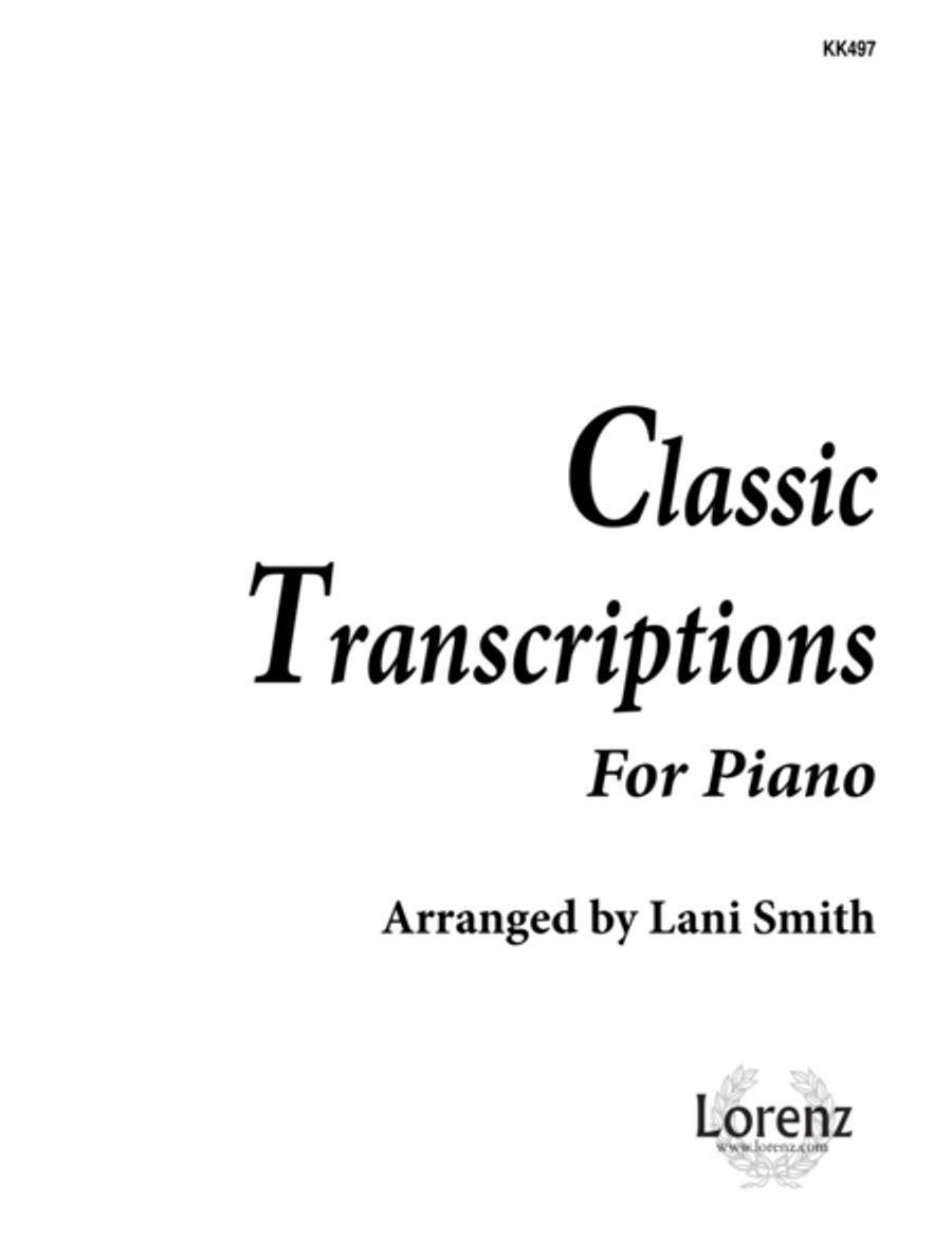 Classic Transcriptions for Piano Piano Solo scores gallery preview page 1