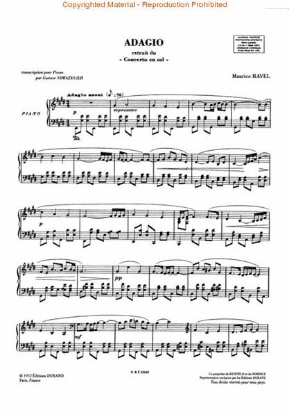 Adagio from Concerto in G