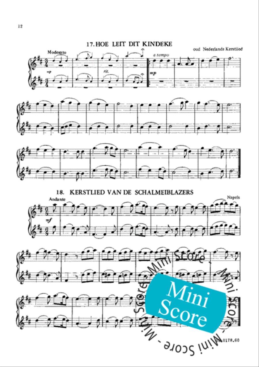 32 Christmas Melodies Woodwind Duet scores gallery preview page 15