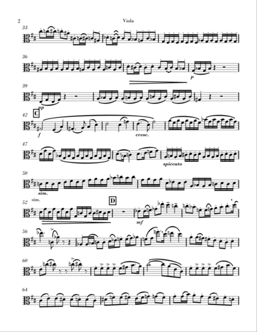 Divertimento For Strings: I. Allegro - Parts String Orchestra scores gallery preview page 4