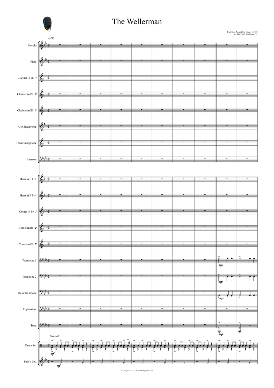 The Wellerman Marching Band scores gallery preview page 1