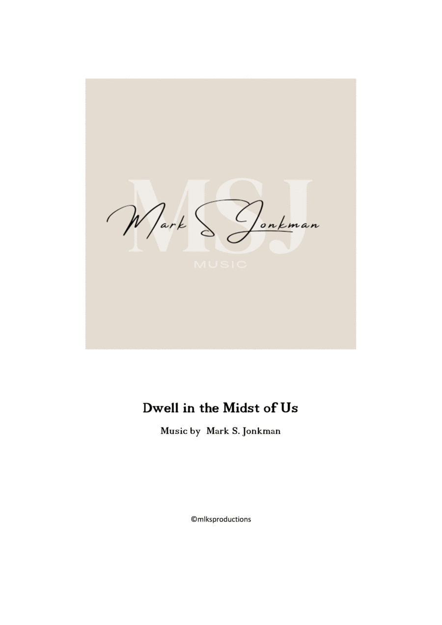 Dwell In The Midst of Us Dwell In The Midst of Us 4-Part scores gallery preview page 1