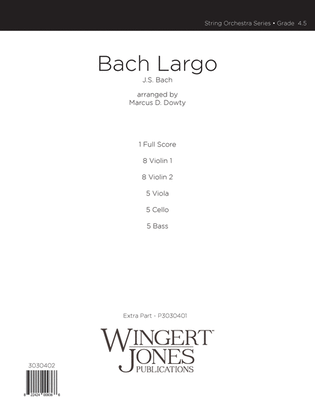 Book cover for Bach Largo