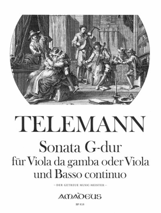 Book cover for Sonata G major TWV 41:G6