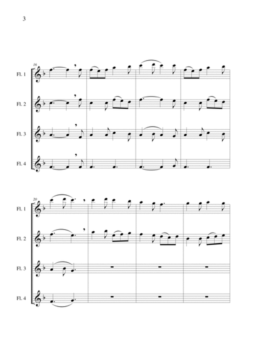 Good Christian Men, Rejoice - Flute Quartet image number null