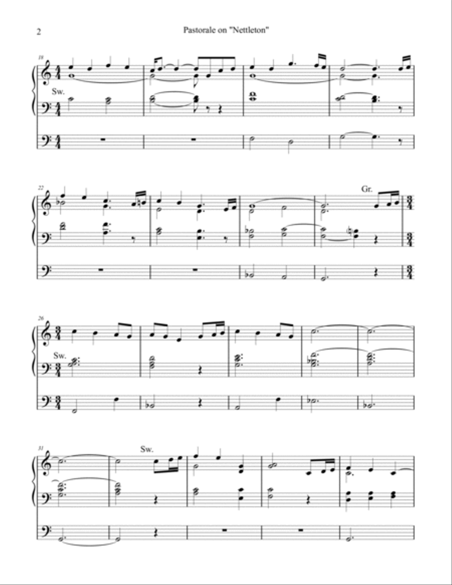 Sacred Organ Works, Vol. 1 (Nettleton, Aurelia, St. Anne, Cwm Rhondda and others) by Phil Lehenbauer Organ Solo scores gallery preview page 3