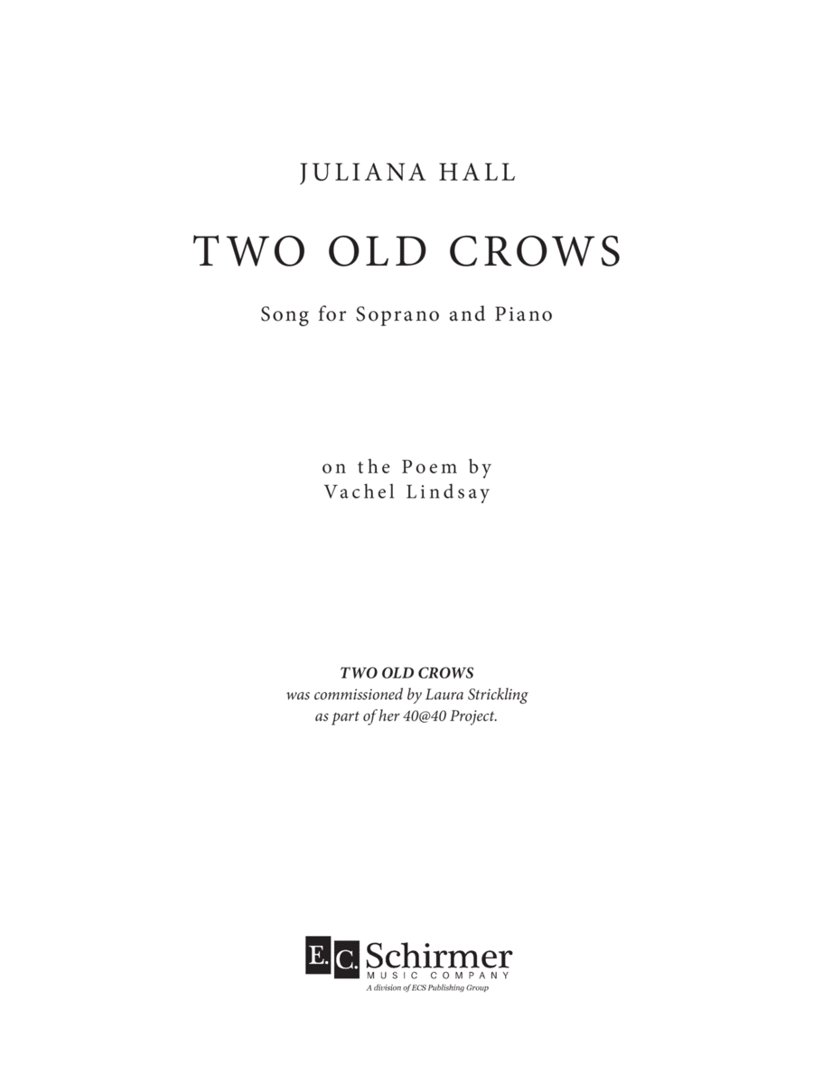 Two Old Crows Soprano Voice scores gallery preview page 1