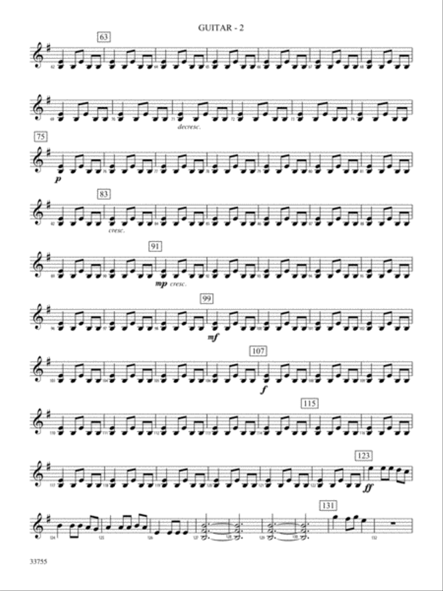 Christmas Eve/Sarajevo 12/24: Guitar String Orchestra scores gallery preview page 2