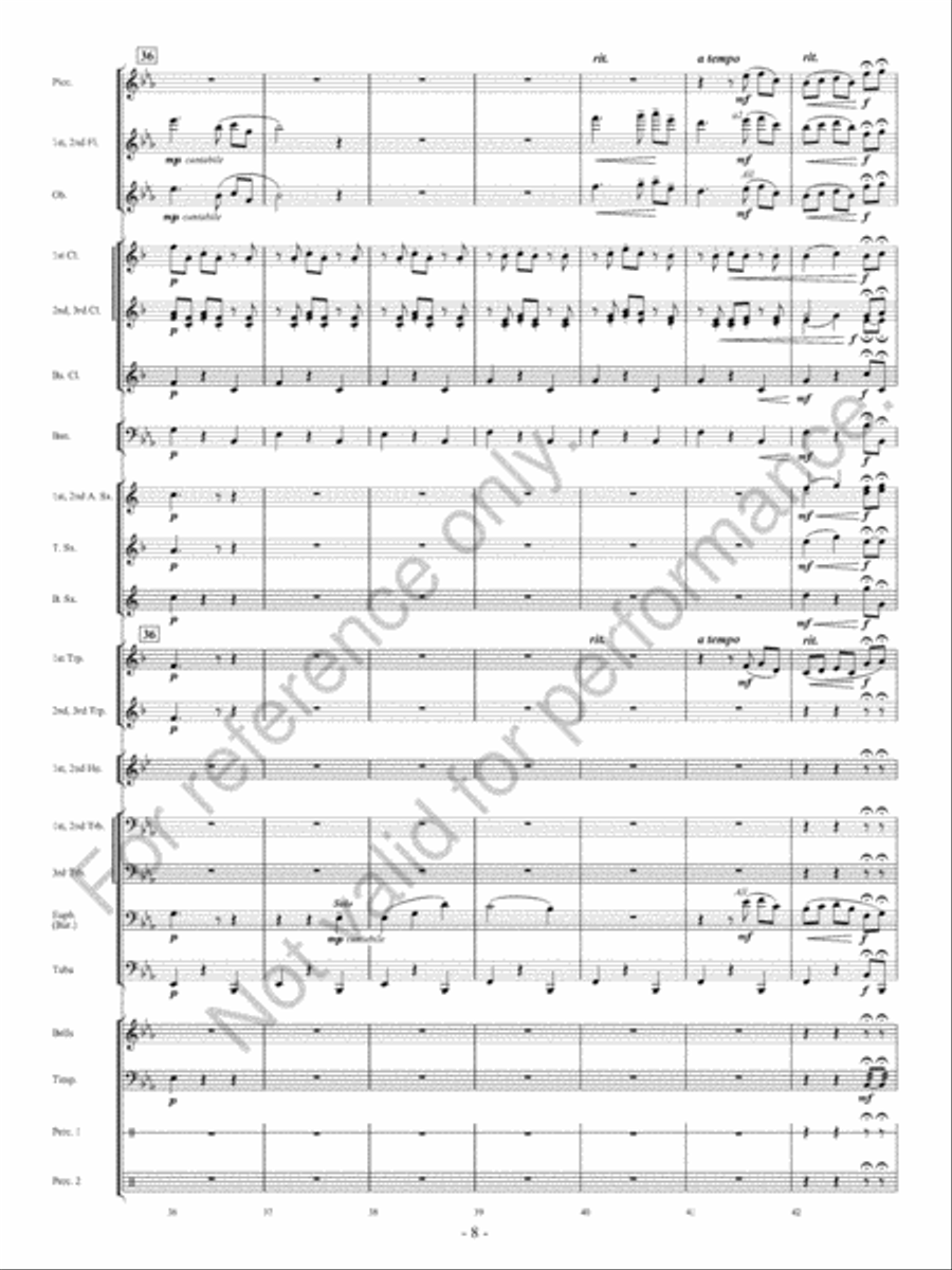 Canzoni D'Amore Concert Band scores gallery preview page 9