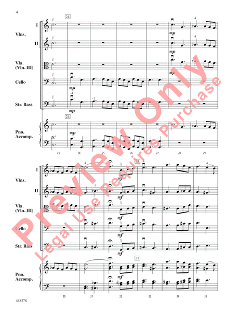 Lift Every Voice and Sing String Orchestra scores gallery preview page 5