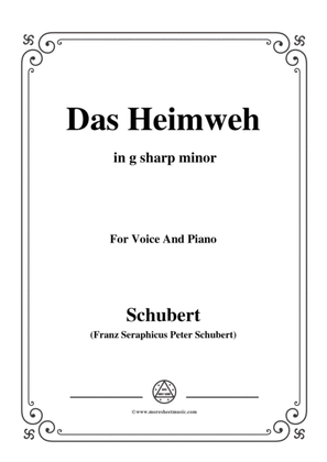 Schubert-Das Heimweh,Op.79 No.1,in g sharp minor,for voice and piano