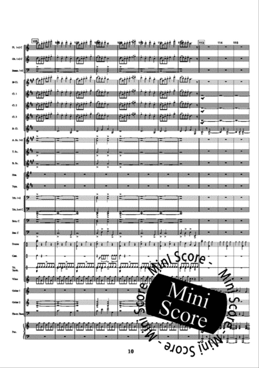 Jigue Concert Band scores gallery preview page 16
