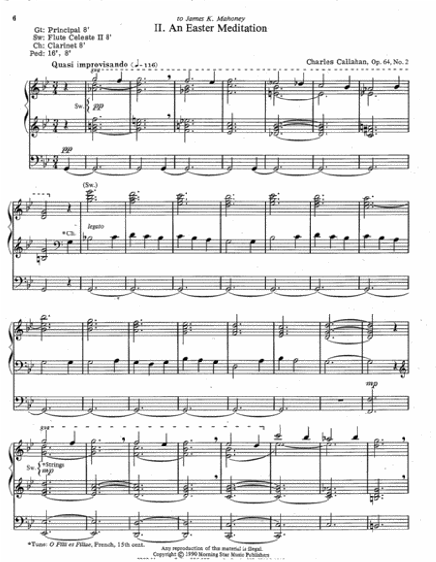 An Easter Suite Organ scores gallery preview page 3