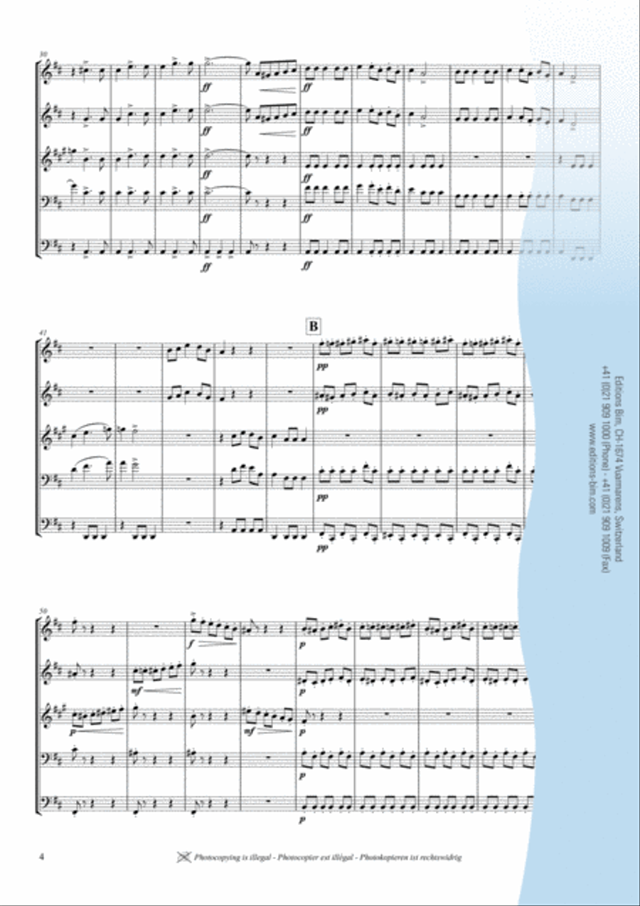 La Revoltosa Brass Quintet scores gallery preview page 3