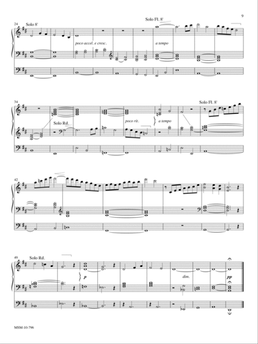 Eight Quiet Preludes on American Hymntunes Organ scores gallery preview page 6