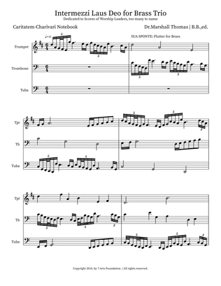 Intermezzi Laus Deo for Brass Trio