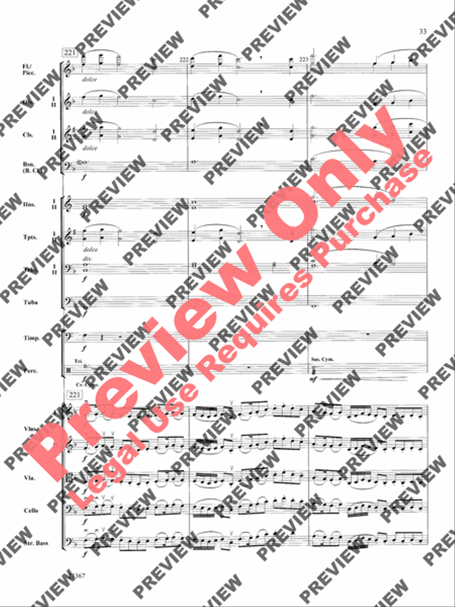 Overture to the Wasps Full Orchestra scores gallery preview page 33