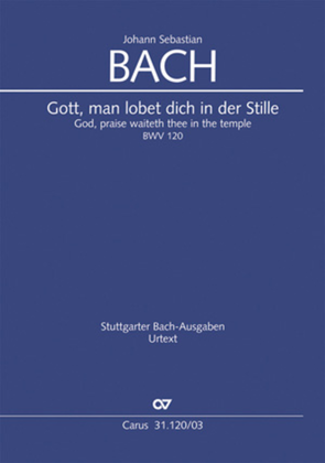 Book cover for God, praise waiteth thee in the temple