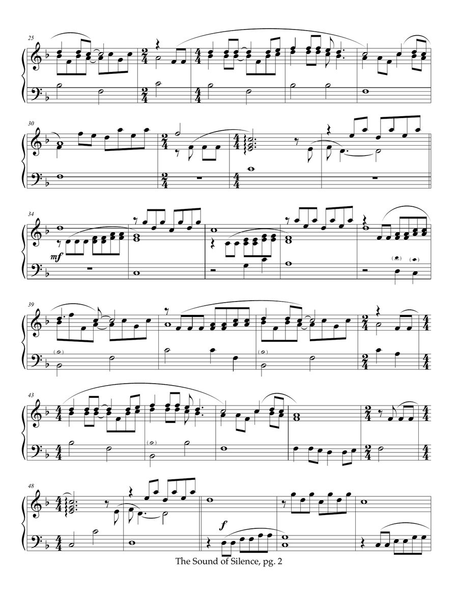 The Sound Of Silence Part scores gallery preview page 2