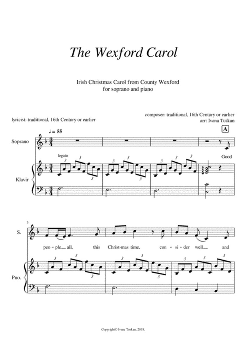 The Wexford Carol for sopran and piano image number null