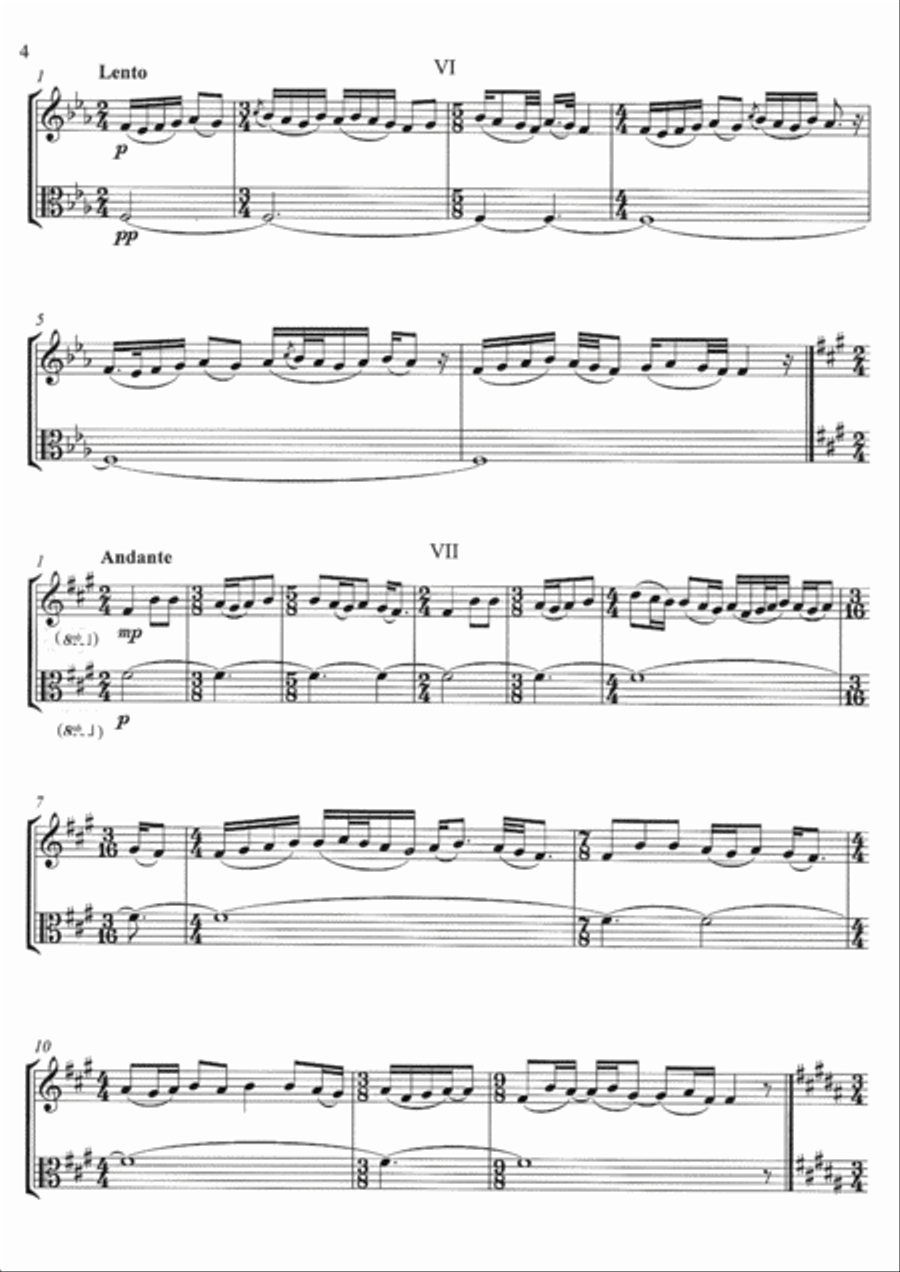 12 Melodies with Drone Set of Parts scores gallery preview page 4