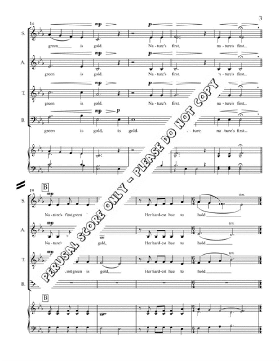 Nothing Gold Can Stay 4-Part scores gallery preview page 4