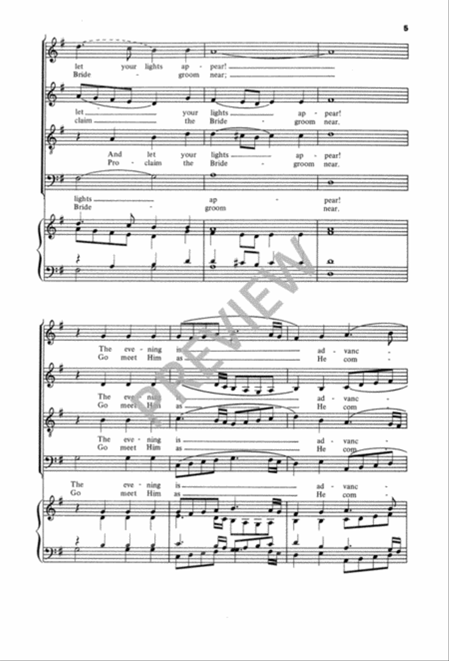 Rejoice, Rejoice, Believers 4-Part scores gallery preview page 6