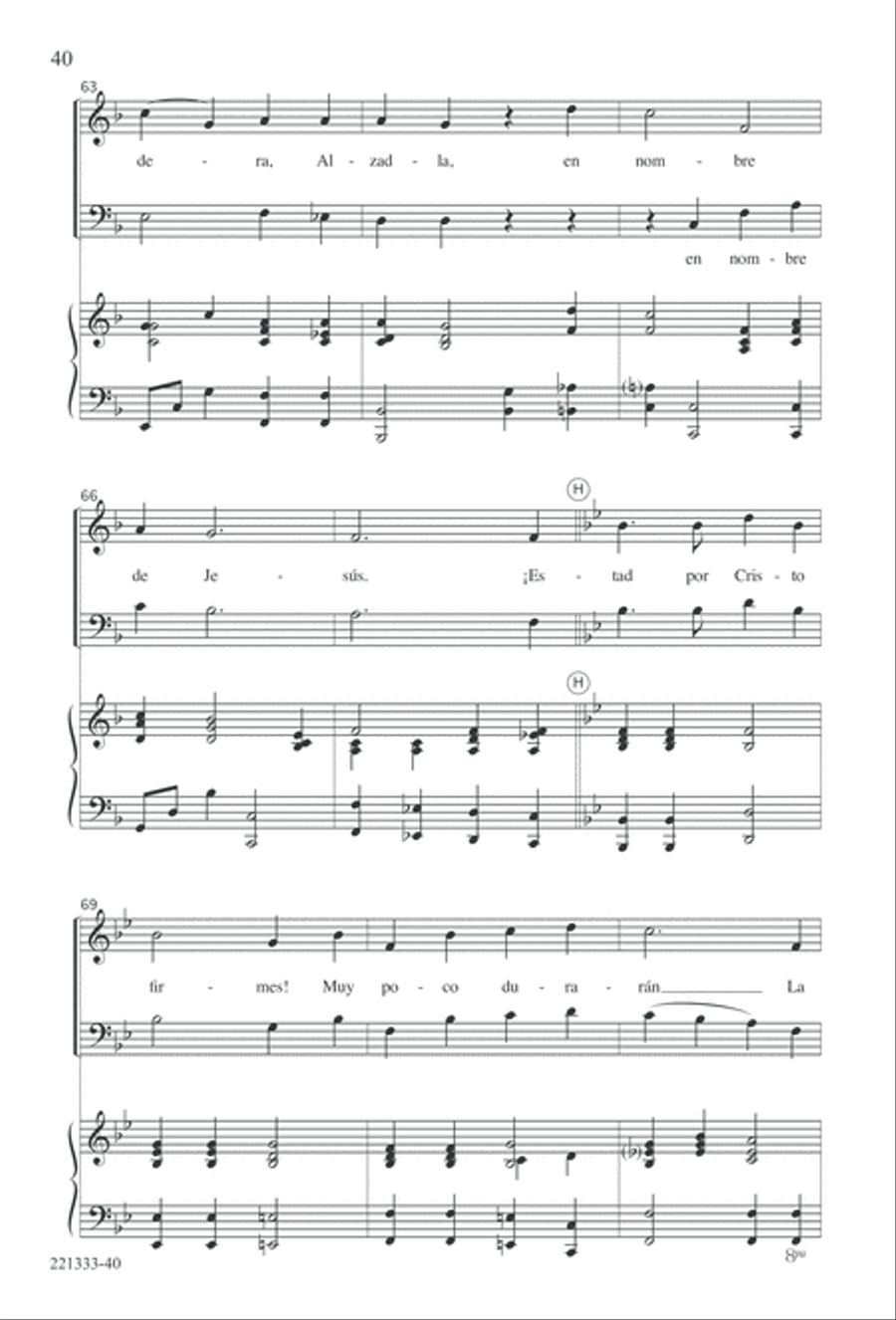 Siervos de Jesus 4-Part scores gallery preview page 44