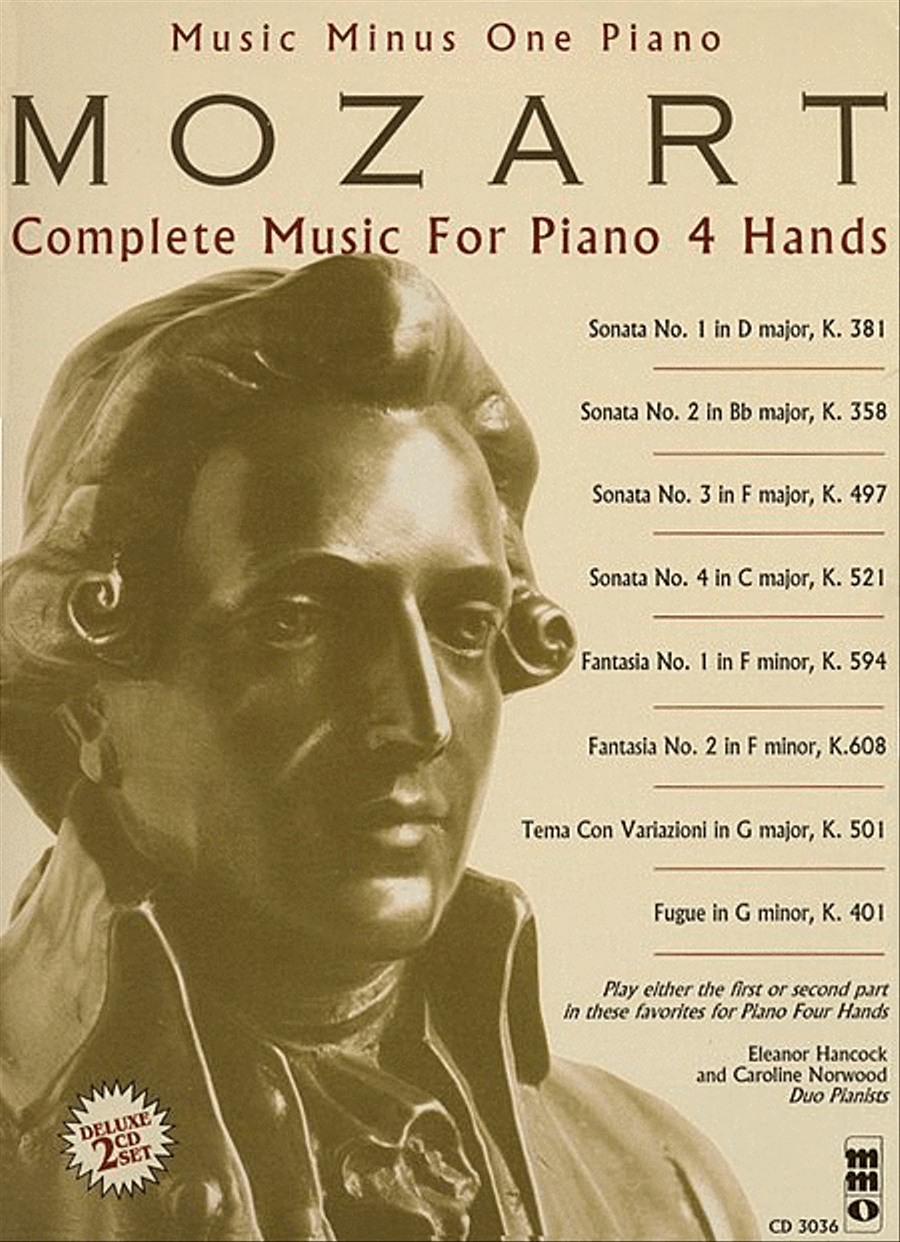 Mozart – Complete Music for Piano, 4 Hands Piano Solo scores gallery preview page 1