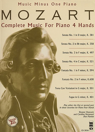 Book cover for Mozart – Complete Music for Piano, 4 Hands