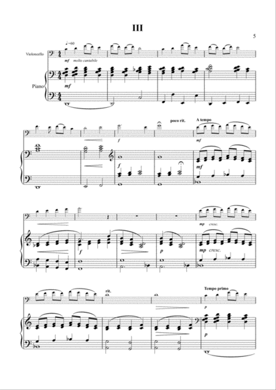 Sonata No. 2 for Cello and Piano, Opus 32 Piano Accompaniment scores gallery preview page 5