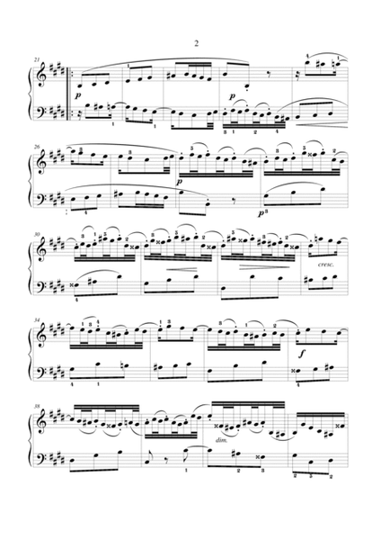 Bach Invention No. 6 in E Major BWV 777