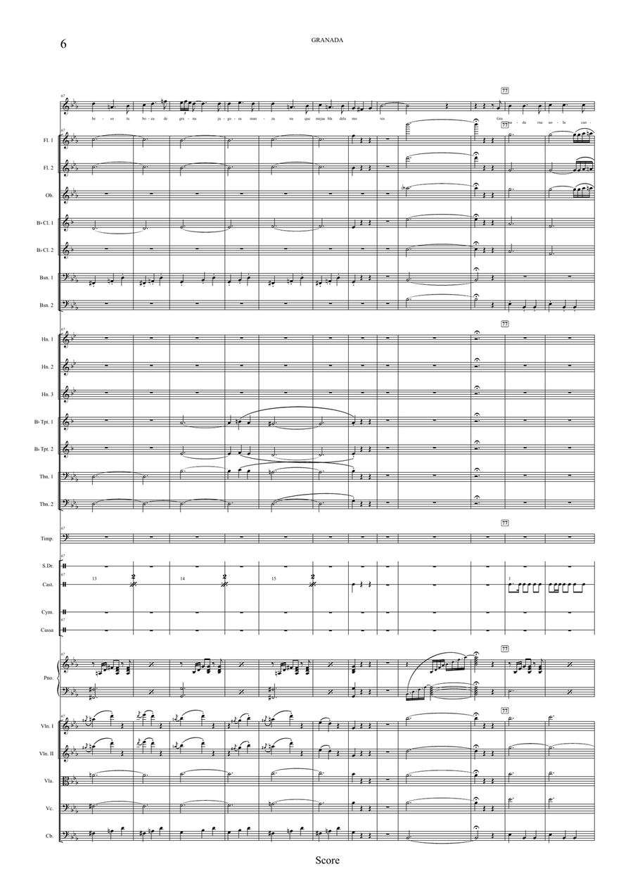 Granada Full Orchestra scores gallery preview page 6