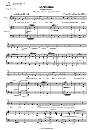 Christkind, Op. 8 No. 6 (A minor)