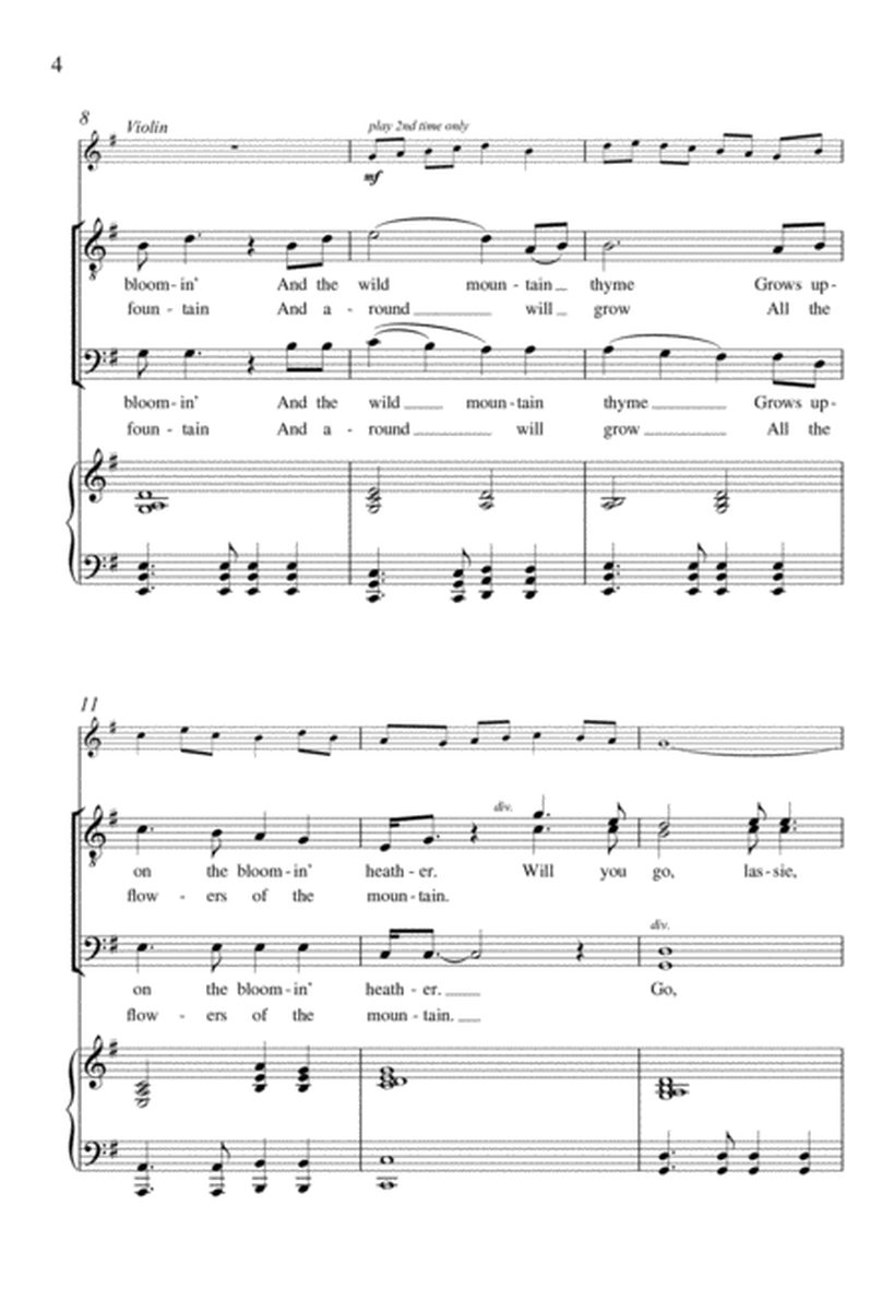 Wild Mountain Thyme (Downloadable Choral Score)