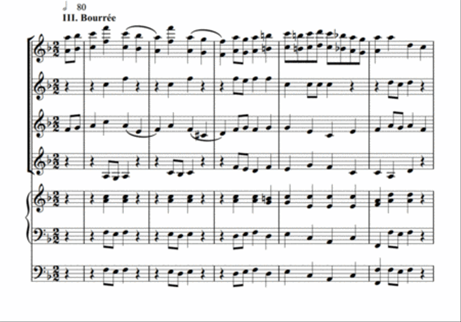 Bach Suite Set of Parts scores gallery preview page 9