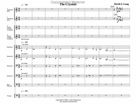 Crystals, The (score only)
