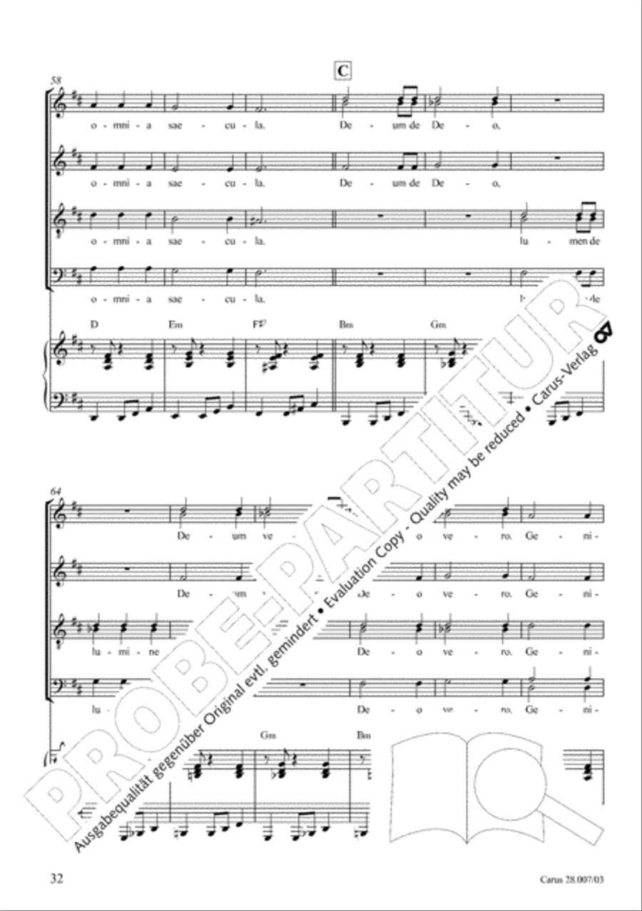 Missa latina 4-Part scores gallery preview page 33
