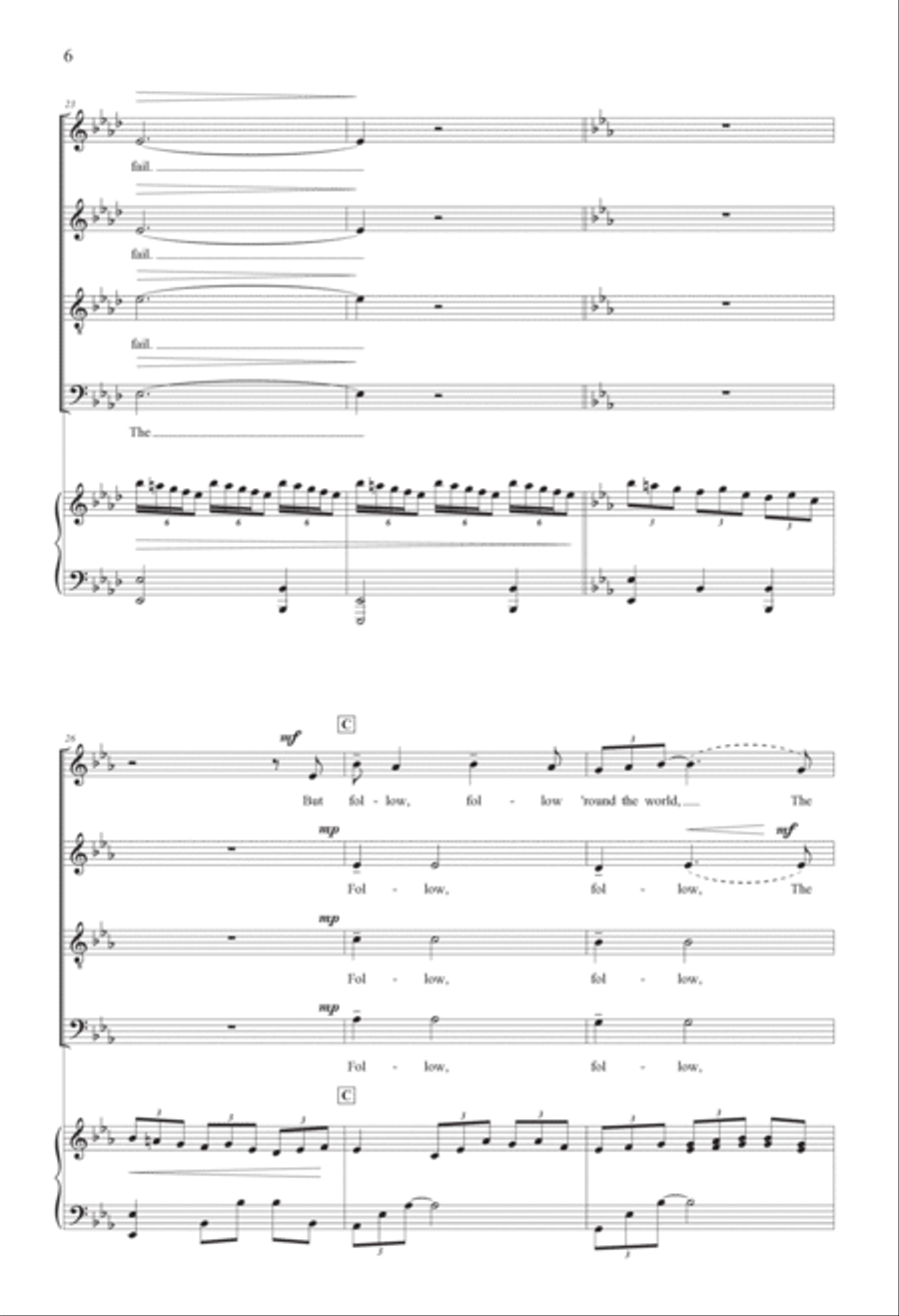 The Stars Are With the Voyager 4-Part scores gallery preview page 6