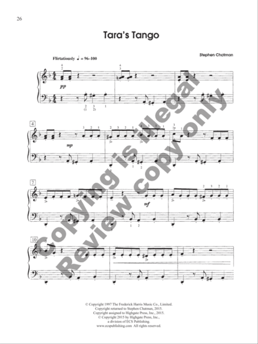 Escapades: Books 1 and 2 22 Late Elementary Pieces(22 Late Elementary Pieces for Piano Solo) Piano Solo scores gallery preview page 9