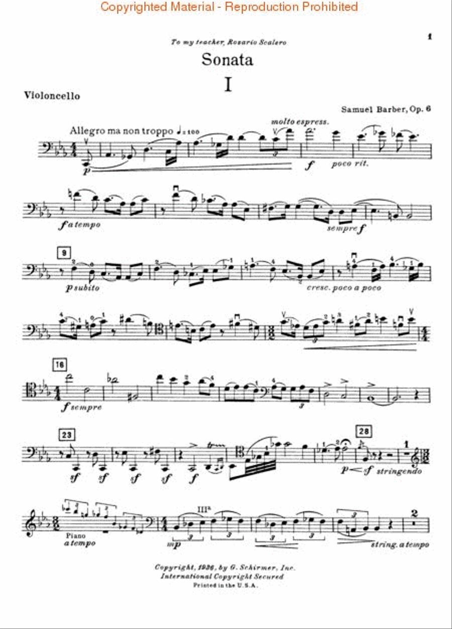 Sonata, Op. 6 Piano Accompaniment scores gallery preview page 2