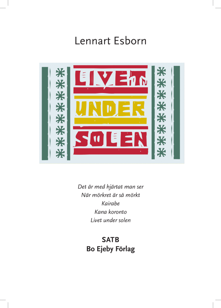 Livet under solen 4-Part scores gallery preview page 1