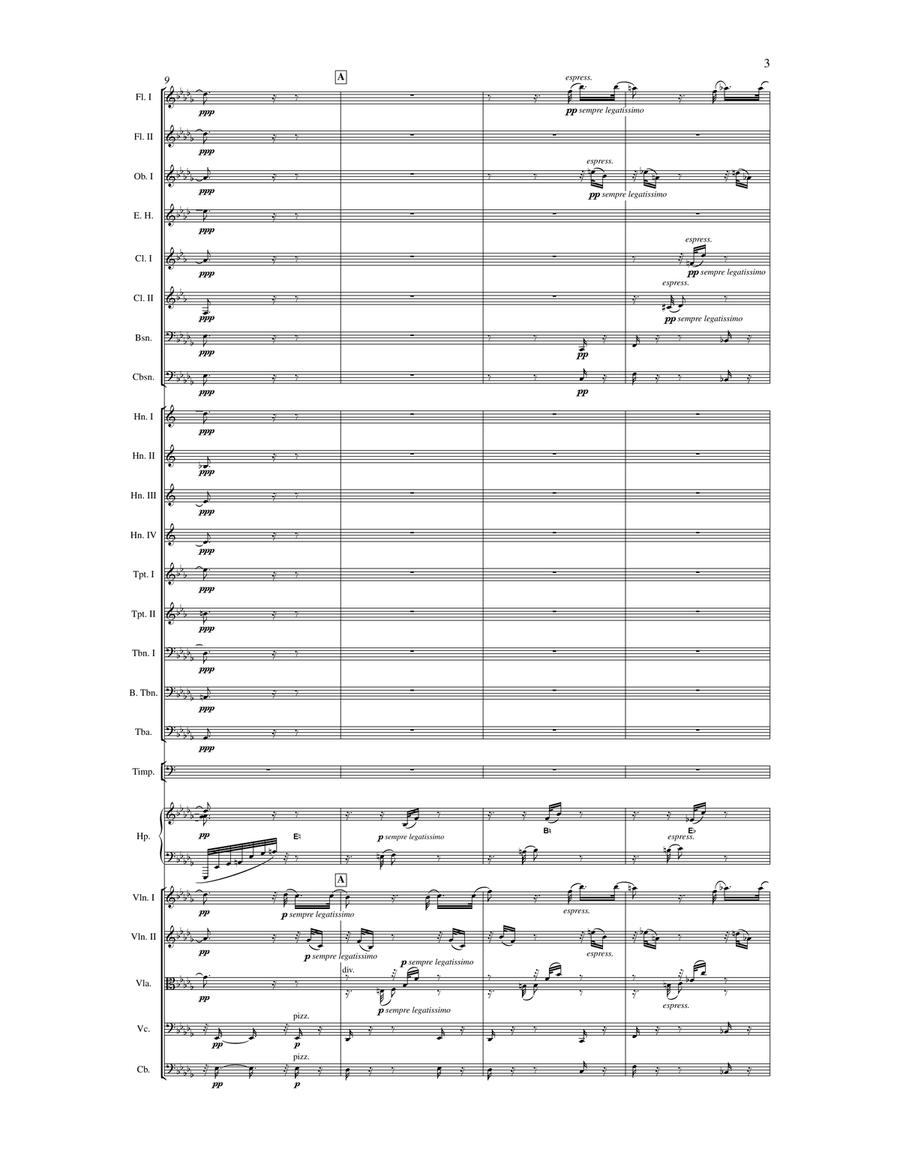 Intermezzo in B-flat Minor, Op. 117, No. 2 Full Orchestra scores gallery preview page 5