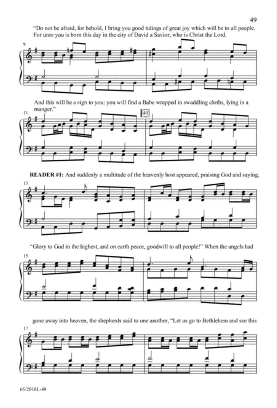 A Ceremony of Lessons and Carols 3-Part scores gallery preview page 50